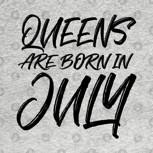 Queens are born in July by V-shirt